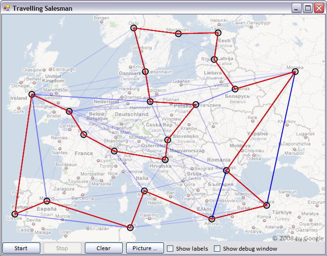 ACO map of europe